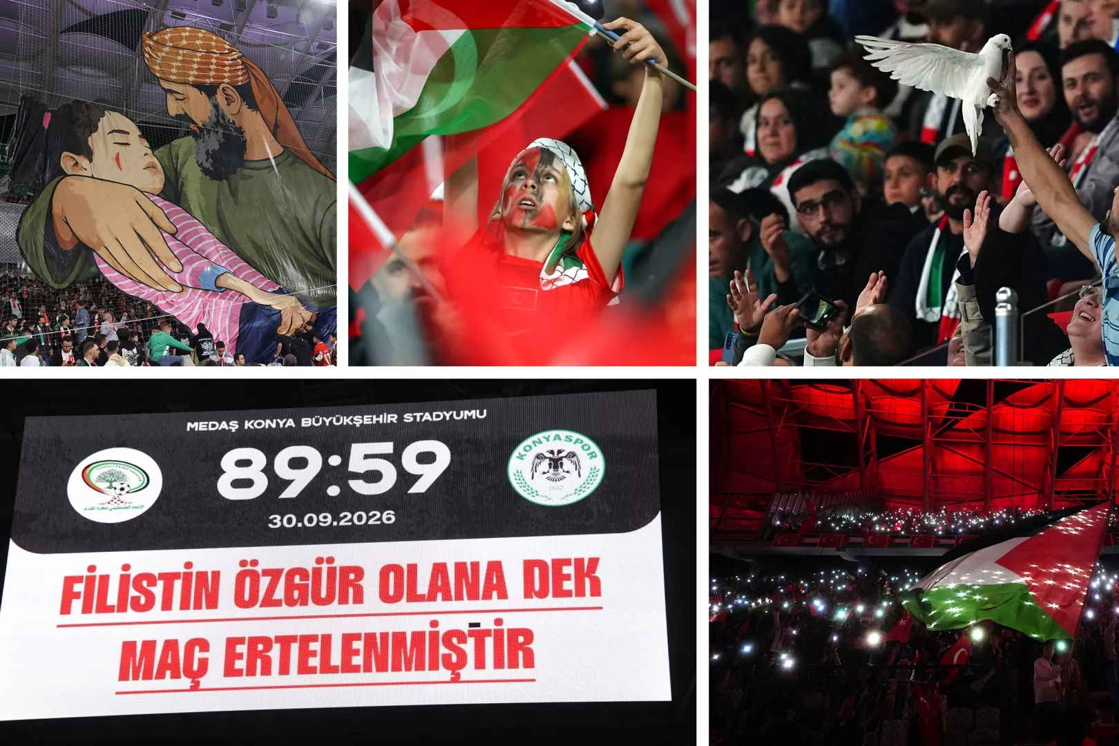 Cumhurbaşkanı Erdoğan'dan Filistin-Konyaspor maçına mesaj: Kardeşliği gözler önüne seren müstesna bir örnek